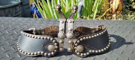 Gist Classic Equine silver mounted Western spurs