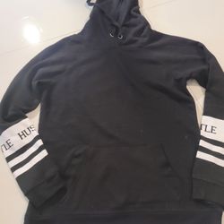 Women Or Men  Black Hoodie, S