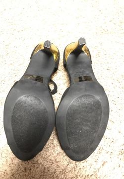 Black open toed heels