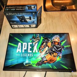 ViewSonic Monitor with New Swivel/Tilt TV Wall Mount