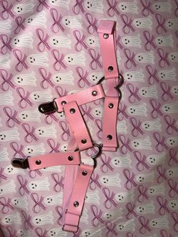 Heart leather leg garters