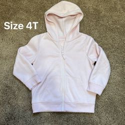 Toddler Girl Zip Up Hoodie Sweater Size 4T