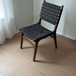 Leather Strap dining room Chairs (10 chairs for sale)