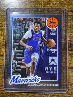 Olivier-Maxence Prosper Topps 2025 Mavericks 1980 #80BK-47 45th Anniversary