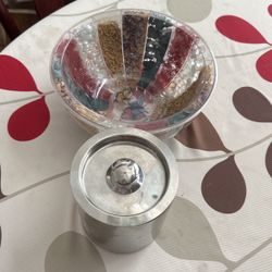 plastic Bowl and Stainless Steel box