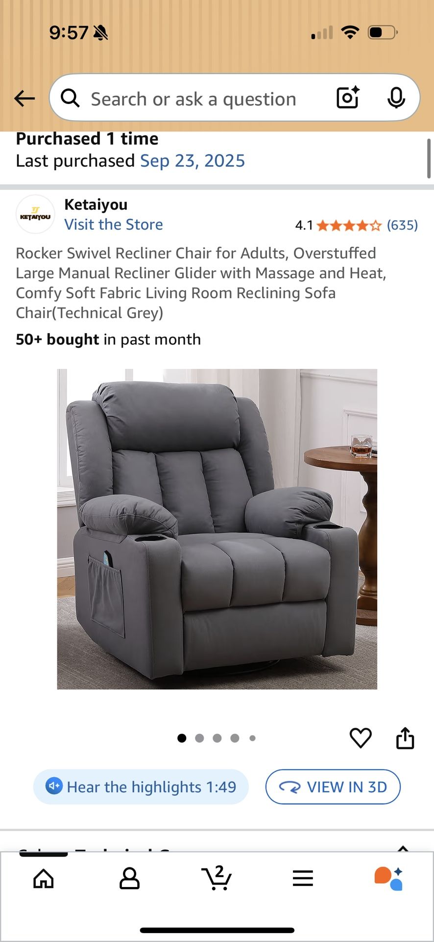 Sofa Recliner Massage