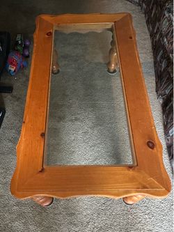 Solid wood Coffee Table & 2 End Tables