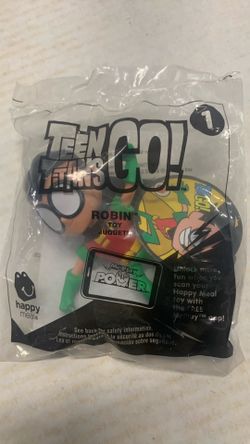Happy meal toy teen titans go. Robin 1