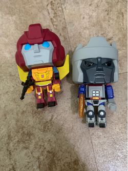 Transformers Hot Rod and Galvatron Funko Pop