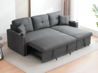 Sleeper couch with storage