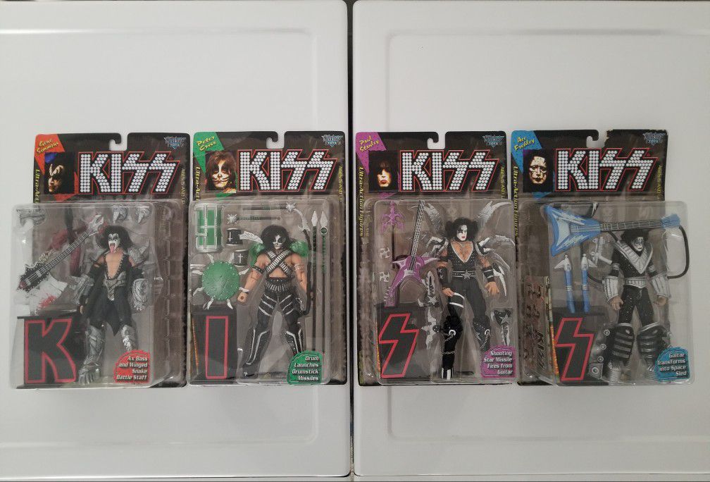 (4) Kiss Action Figures by Todd McFarlane
