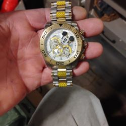 Invicta disney limited Edition mickey mouse mens watch steel.golg  #37814