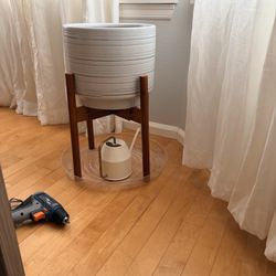 Plant Stand And Watering Can 