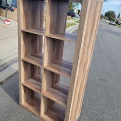 Ikea Kallax 8 Cube Cubbie Bookcase Shelf Shelves Storage TV Media Stand Dresser Wood Finish Unit
