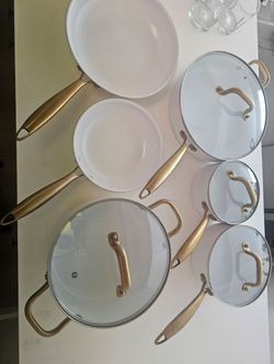Carote 10-Piece Pots & Pans Set + Matching Utensils Set