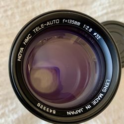 HOYA LENS f=135 MM  Made In Japan  Fits  NIKON