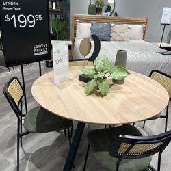 Round Wood Table