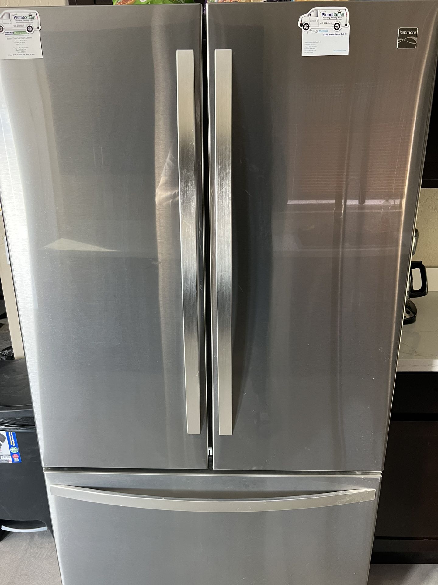 Sears Kenmore Stainless Steel Refrigerator 