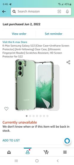 Samsung Galaxy S22 Clear Case