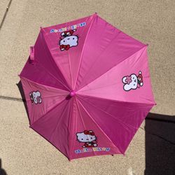 Hello Kitty Pink Umbrella For Kids