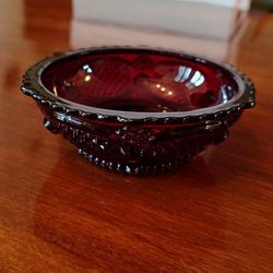 Avon 1876 Cape Cod Ruby Red 5" Fruit/Dessert Bowl Set Of 2 
