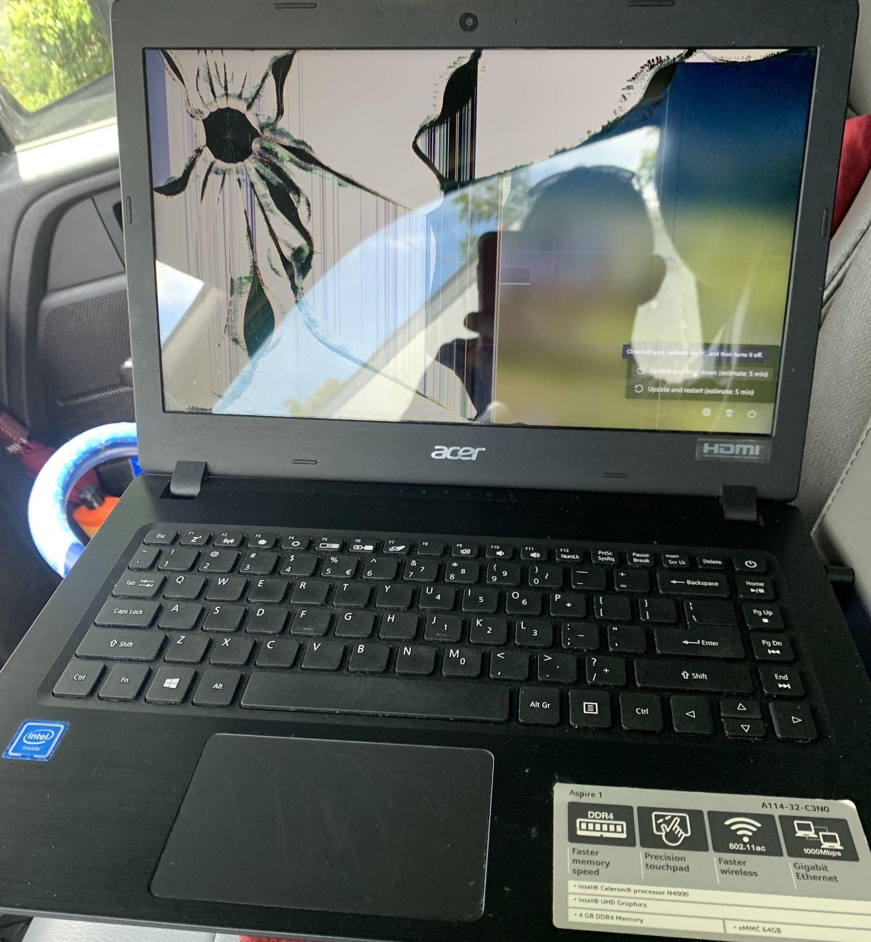 Acer N17Q4 Intel Celeron 4GB RAM/32GB HDD MS Office