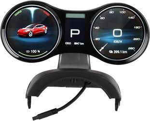 Car HUD LCD Dashboard Display, Multi Data Monitor Digital Speedometer