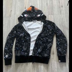 BAPE Space Camo Shark WGM Full-Zip Hoodie