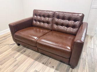 Leather Loveseat-Power Recliner