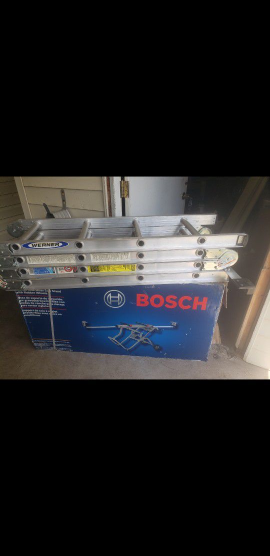 Ladder and Saw Table Bosch