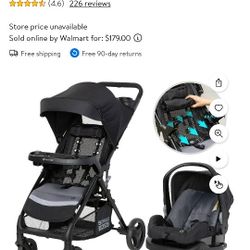 BRAND NEW STROLLER WITH CAR SEAT ASKING 100 O.B.O