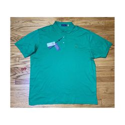 Polo Ralph Lauren Classic Fit Cotton Short Sleeve Lifeboat Green polo sz 2LT NEW