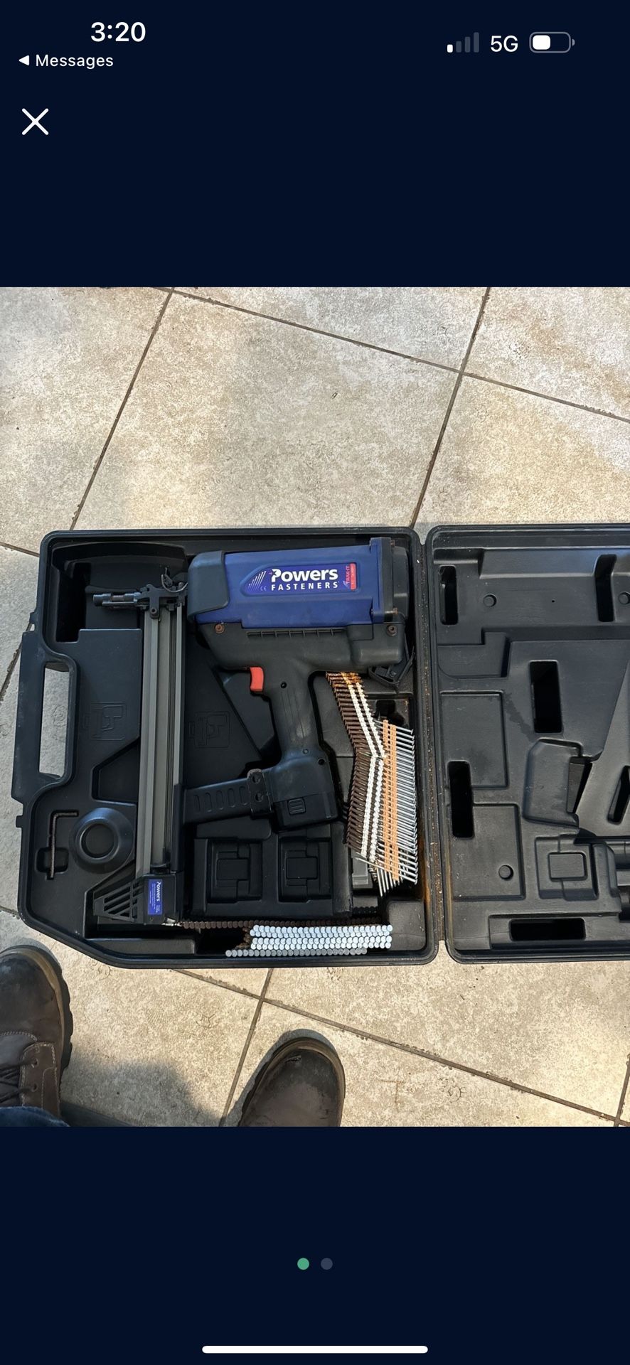 Powers Gas Nail Gun