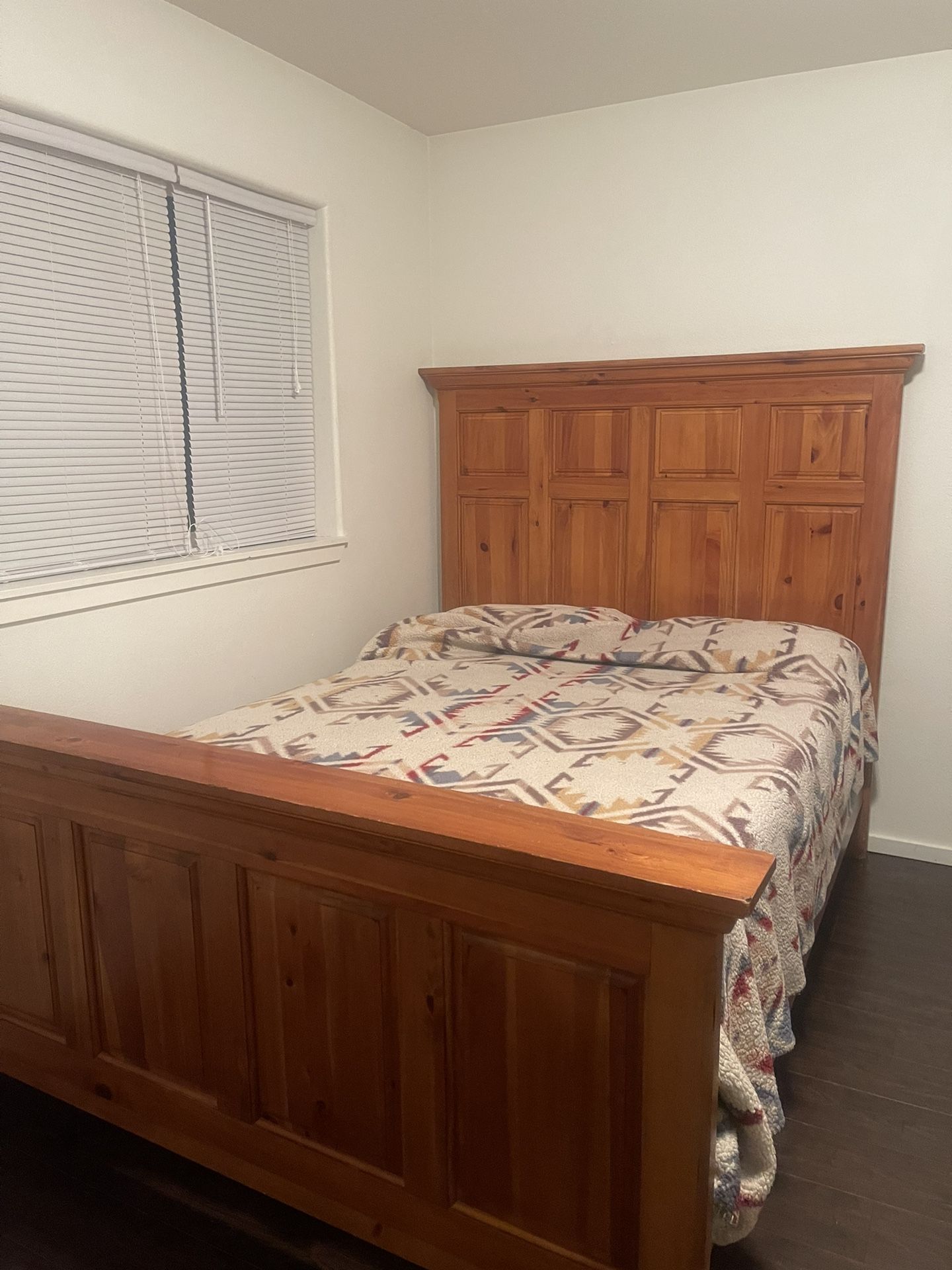 Queen Bed Frame And Night Stand