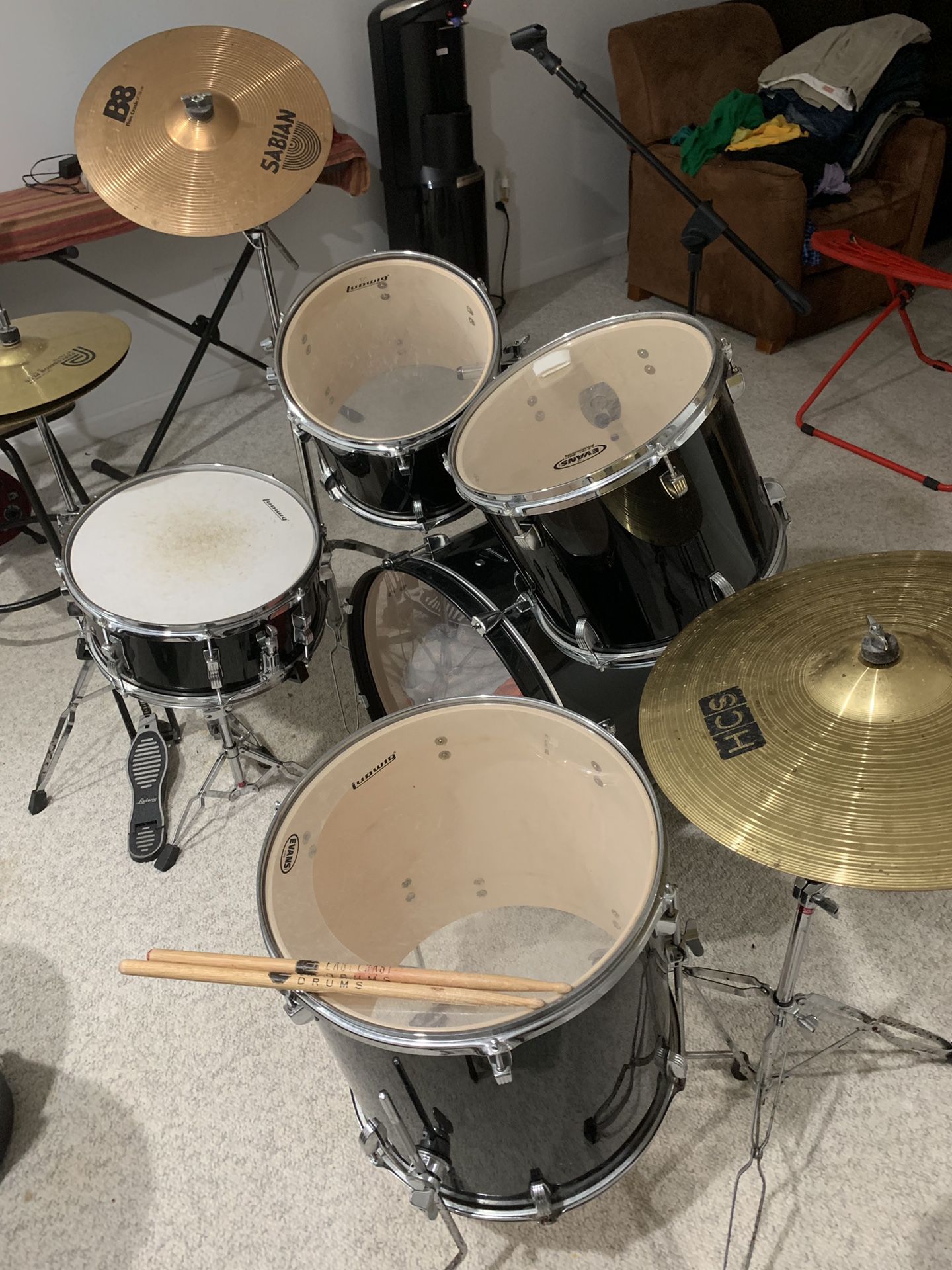 Ludwig complete drum set