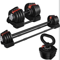 3 In 1 Dumbbell / Kettlebell / Barbell - 614578