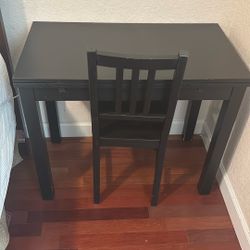 Desk With Extension And Chair