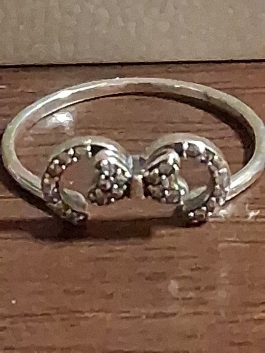 Pandora Disney Authentic Brand New Sterling Silver Minnie Silhouette Ring Size 8