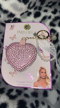 Paris Hilton Compact Mirror And Keychain 