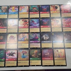 Lorcana Lot Of Cards Disney