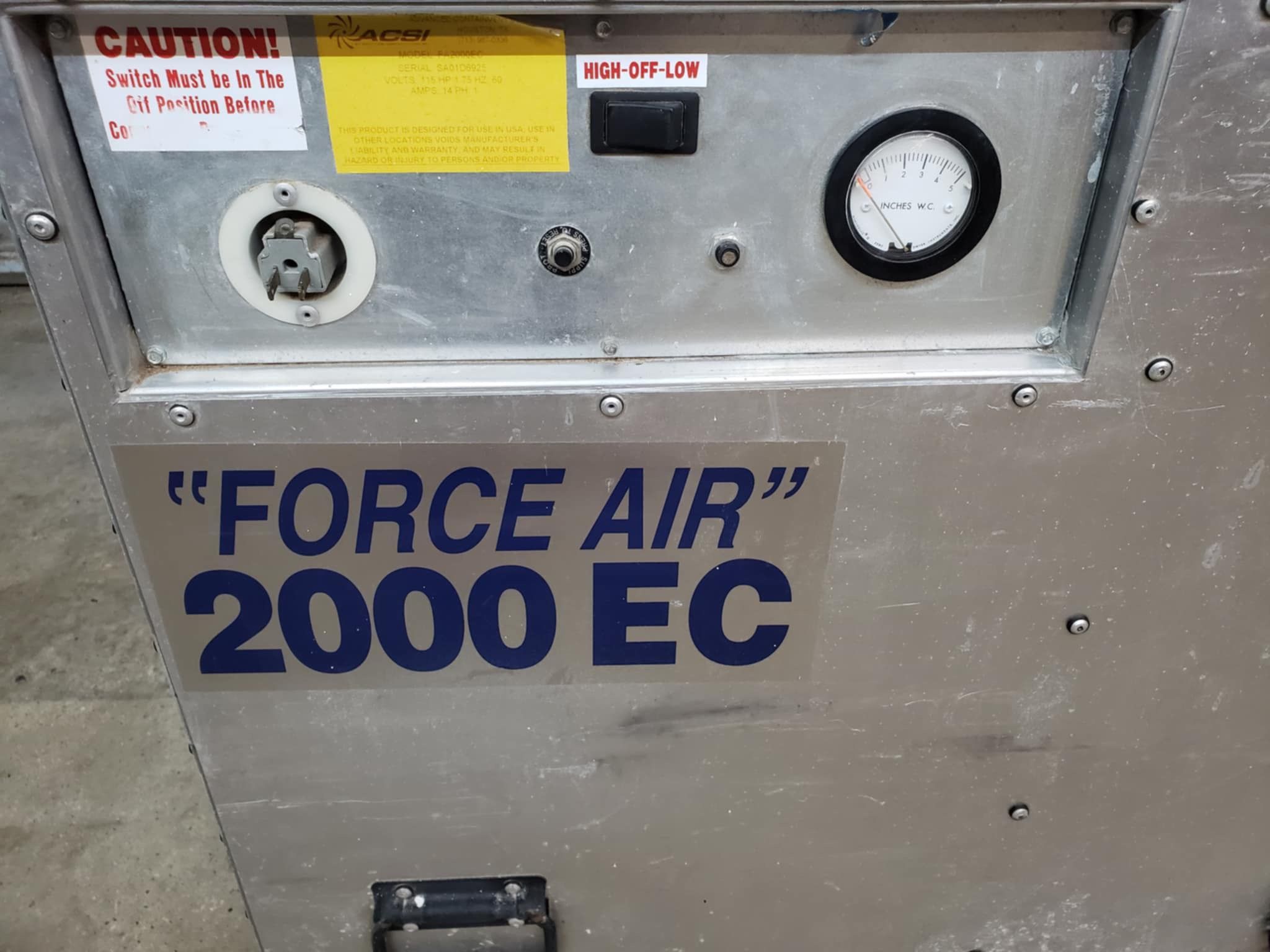 ACSI Force air 2000 EC