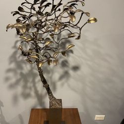 Stunning Mid Century Hand- Forged Iron Tree