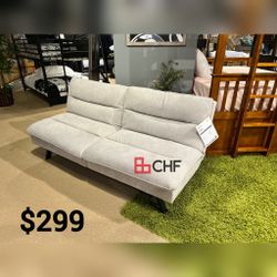 Gray Flannerete futon Sofa Bed