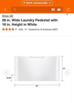GE Universal Washer Dryer Pedastal