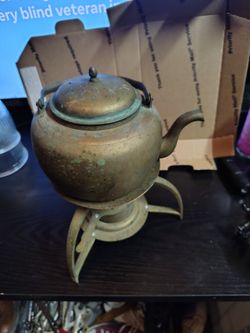 Vintage Brass Tea Pot