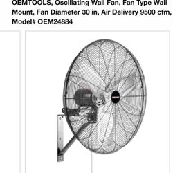 OEM Tools Oscillating Wall Fan (2)