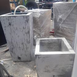 Cement Planters / Fountain