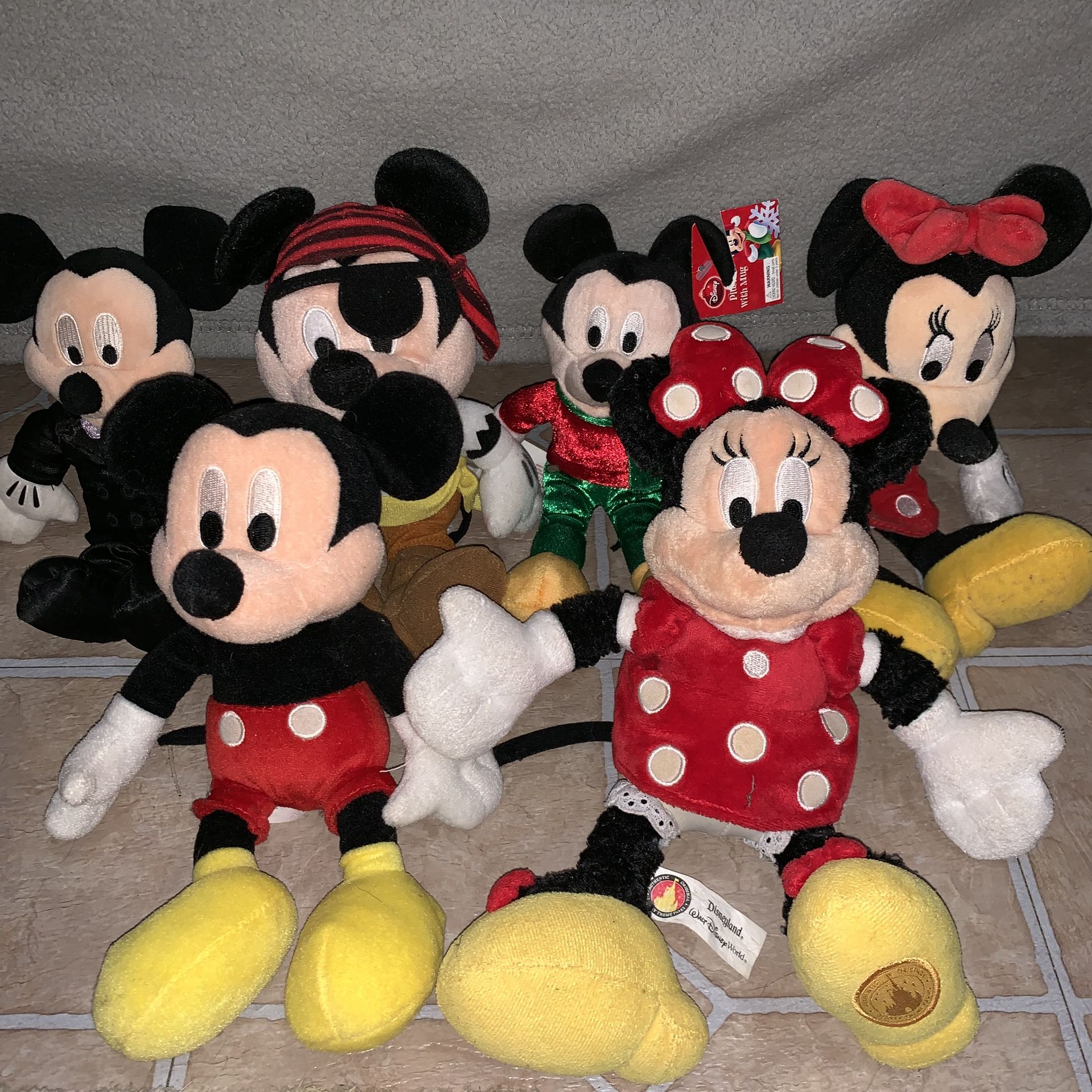 Newer Mickey Mouse And Minnie Mouse Plushies