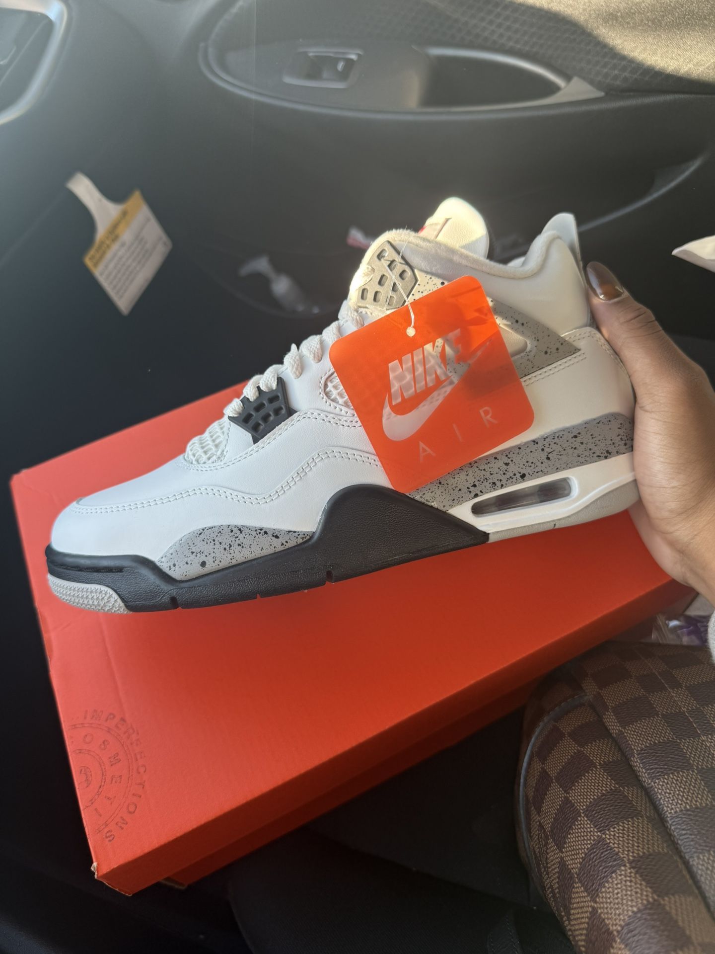 Jordan 4 White Cement Size 8m