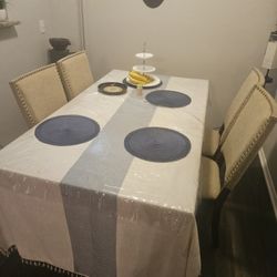 Dining Table With Four Chairs